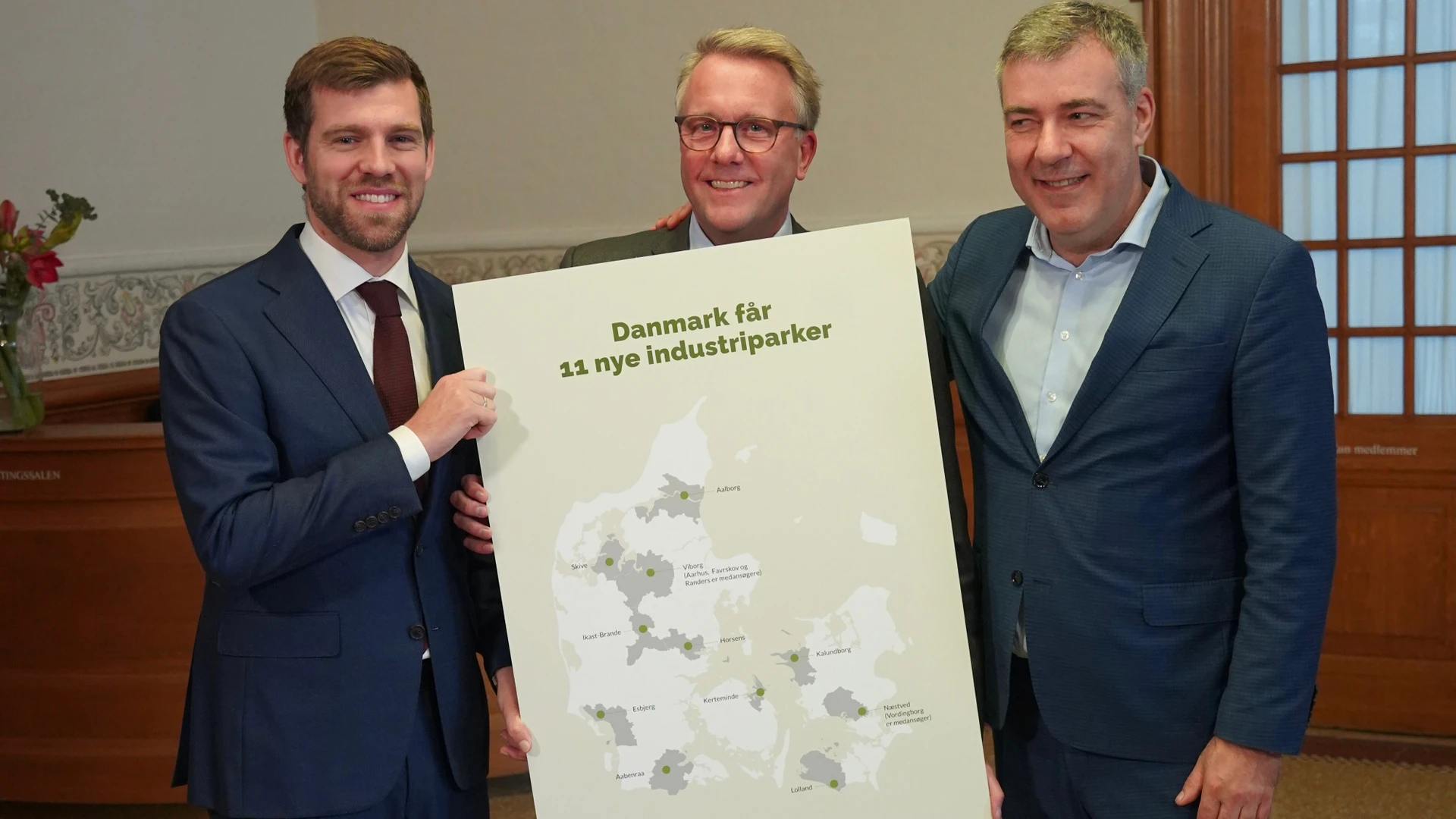 Pressebillede, Danmark får 11 nye industri parker