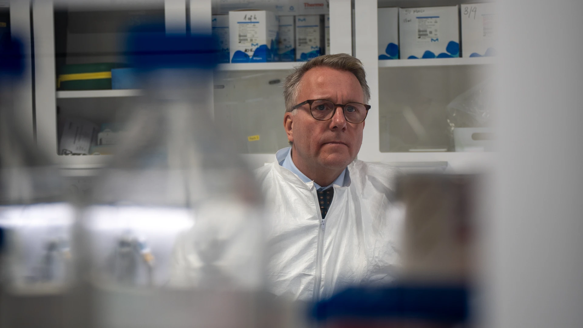 Morten, minister, på besøg, i biosolutions virkosmhedsbesøg