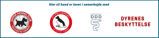 Klar til hund er lavet i samarbejde med Dansk Kennelklub, Dyreværnet, Den Danske Dyrlægeforening og Dyrenes Beskyttelse 