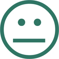 Kontrolsmiley med lige mund