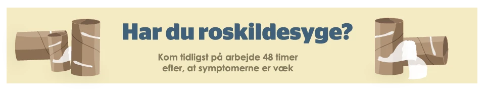 banner med teksten "Har du roskildesyge?"