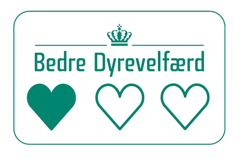 Produktlogo Bedre Dyrevelfærd 1 hjerte