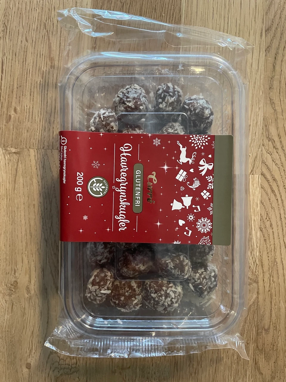 Billede af det tilbagekaldte produkt: Glutenfri Havregrynskugler.