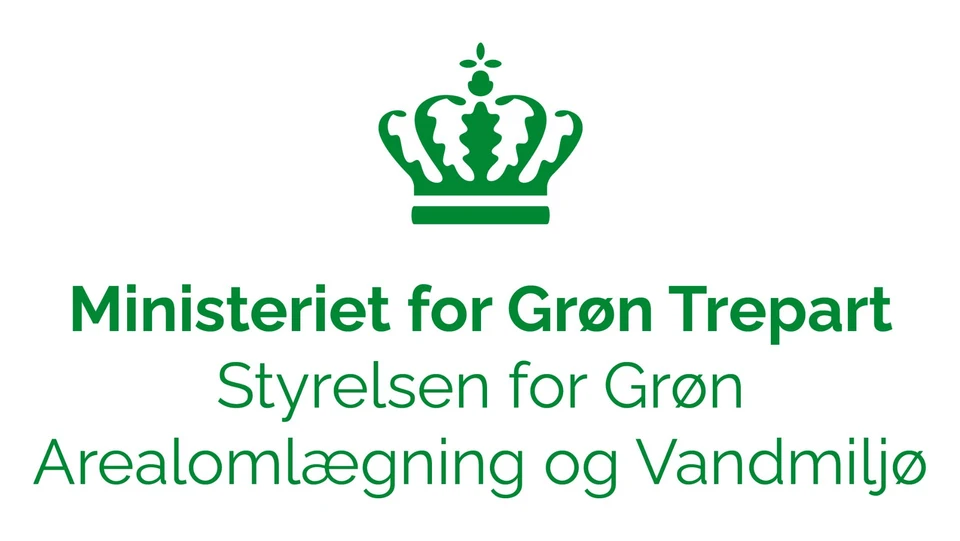 Logo for Styrelsen for Grøn Arealomlægning og Vandmiljø