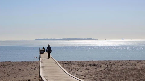 Espergærde Stand, vinter