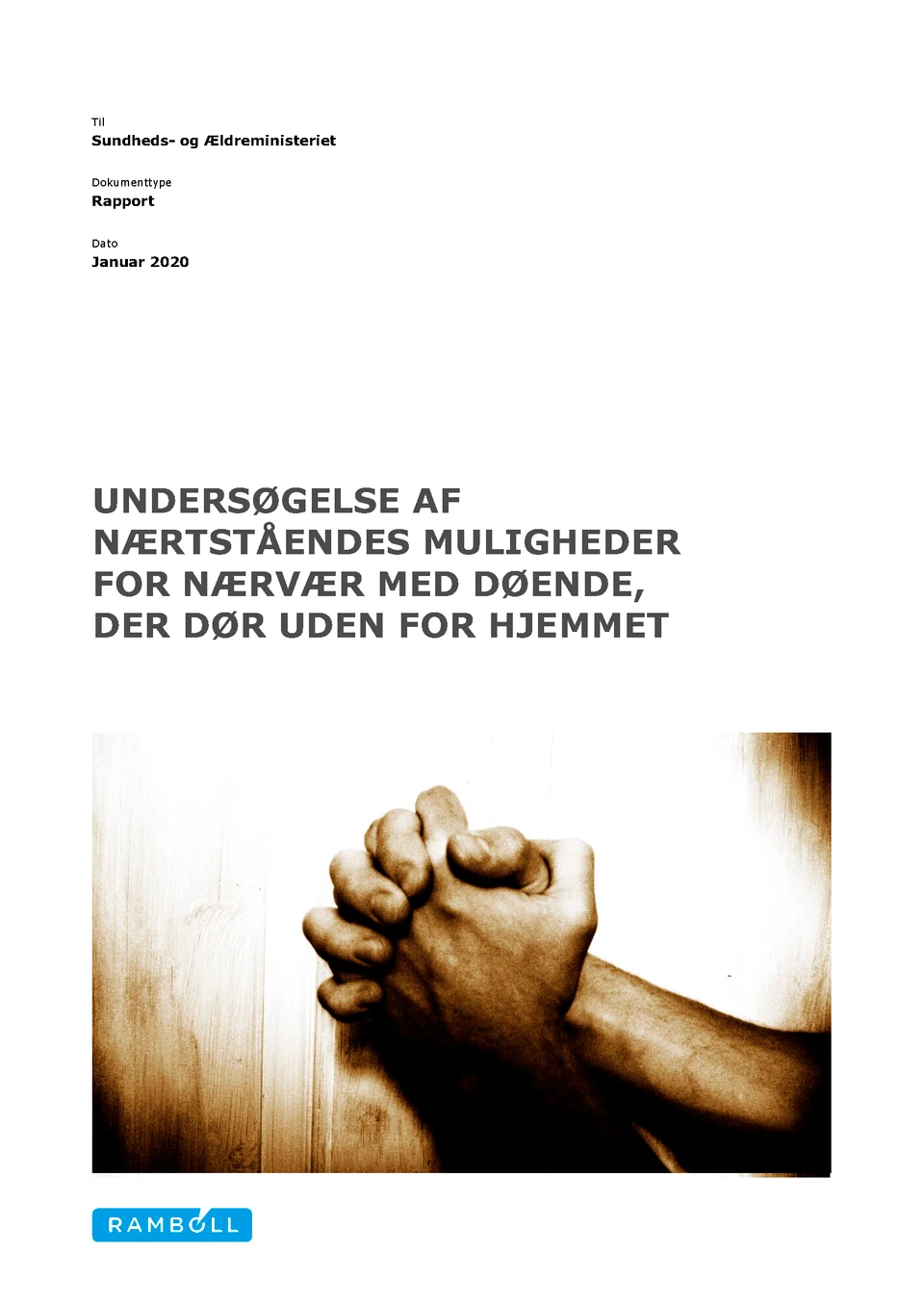 Forside på rapport