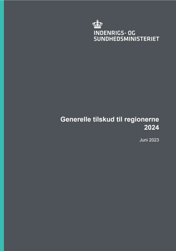 Forside på Generelle tilskud til regionerne 2024