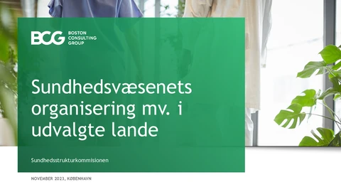 Forsdie på rapport om sundhedsvæsenets organisering mv. i udvalgte lande