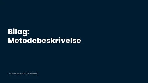 Forside på bilag: Metodebeskrivelse