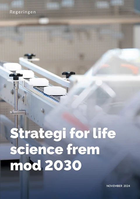 Forside på 'Strategi for life science frem mod 2030'
