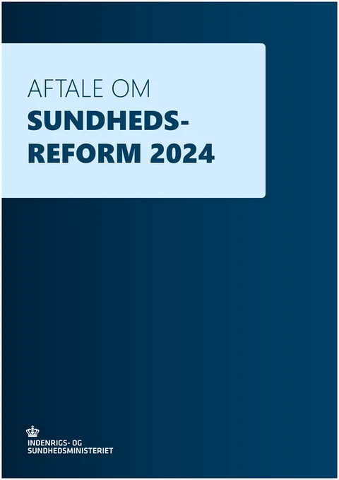 Forside på aftale om sundhedsreform 2024