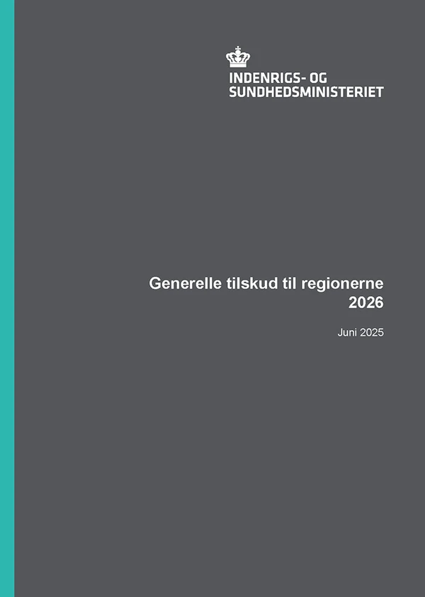 Forside på Generelle tilskud til regionerne 2026