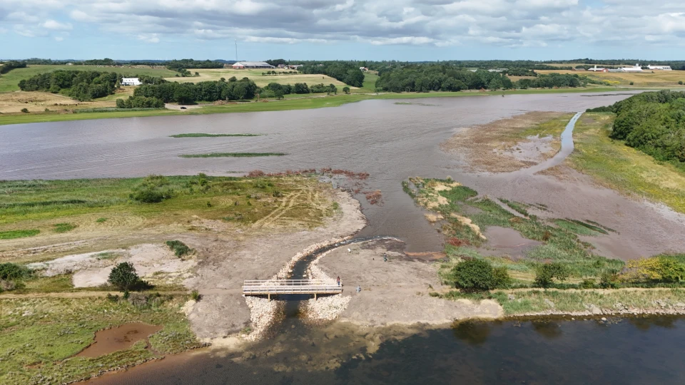 Dronefoto fra Harre Nor. Foto: Skive Kommune