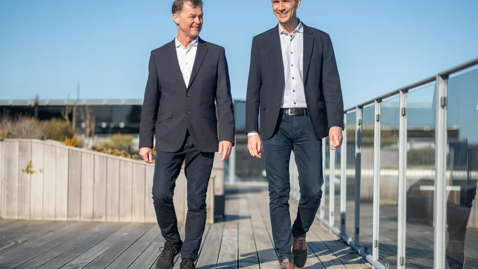 Borgmester Alfred Brunsgaard og kommunaldirektør Thomas Lindberg. FOTO: Thomas Køser, Skive Kommune