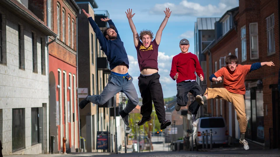 Fra venstre Rune Briner Nielsen, Kasper Stubkjær, Jacob Harritz og Sebastian Bols. Foto: Skive Kommune, Thomas Køser