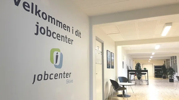 Indgangen til Jobcenter Skive. FOTO: Ditte Haaning