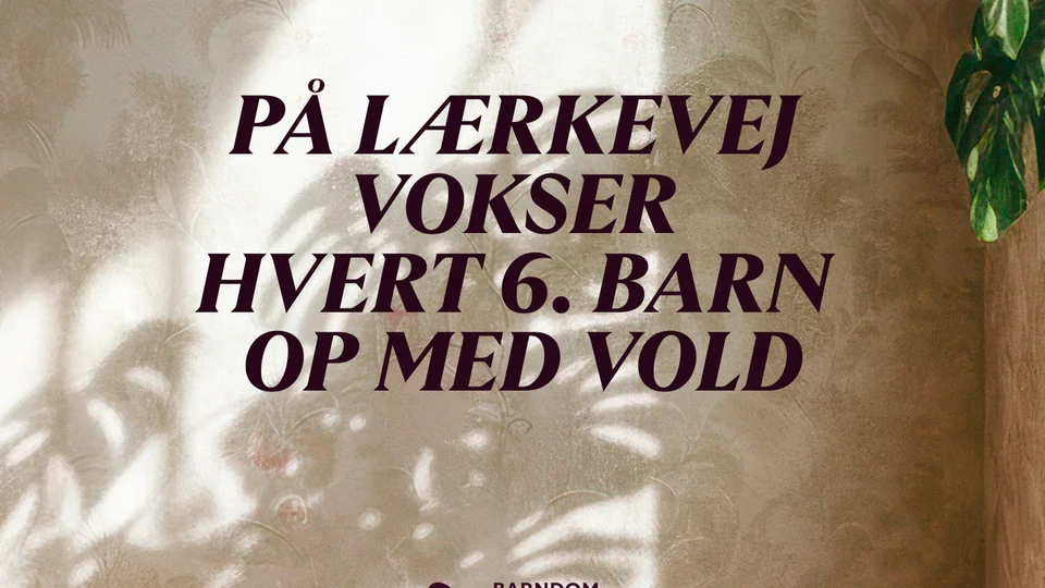 Tekst på billede: På Lærkevej vokser hvert 6 barn op med vold