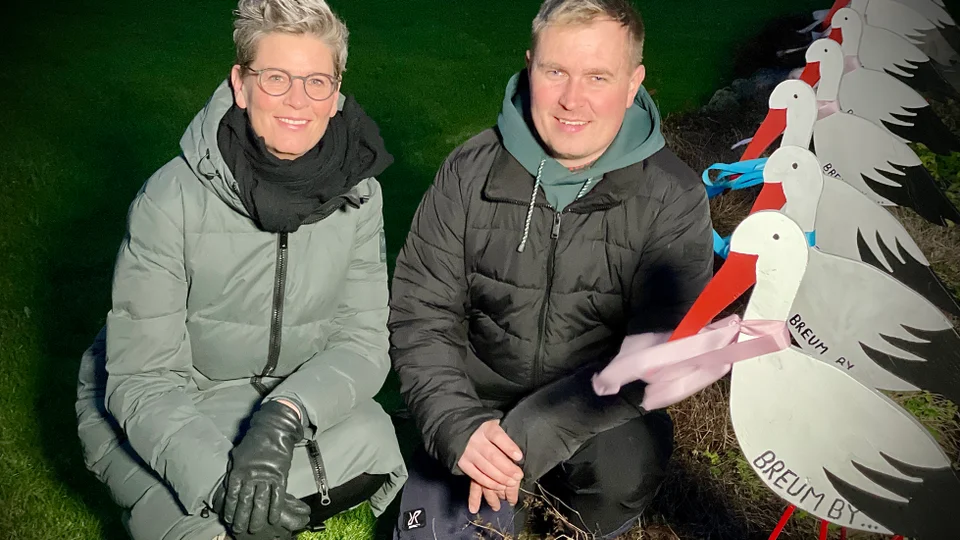 Lise Cramer og Thomas Hinnerup er halvdelen af "velkomstgruppen" i Breum. Foto: Skive Kommune, Jane Gisselmann