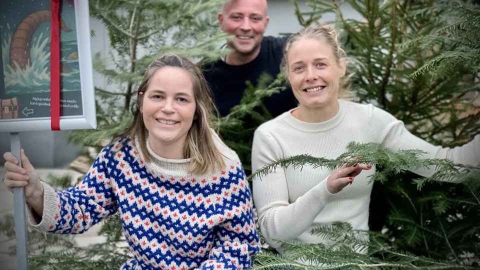 Projektgruppen. Fra venstre Marlene Rasmussen, Natur & Grønne områder, Claes Fischer, Natur & Grønne områder & Camilla Bakbøl, foreningskonsulent og projektleder for Bevæg dig for livet i Skive. Foto: Jane Gisselman