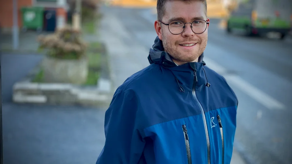 Daniel Haunstrup Skov er projektleder på anlægsprojektet bag den nye trafikløsning. Foto: Skive Kommune, Jane Gisselmann