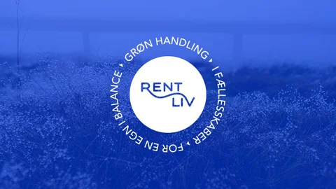 Grafisk billede. Tekst: RENT LIV - Grøn handlinger i fællesskaber for en egn i balance