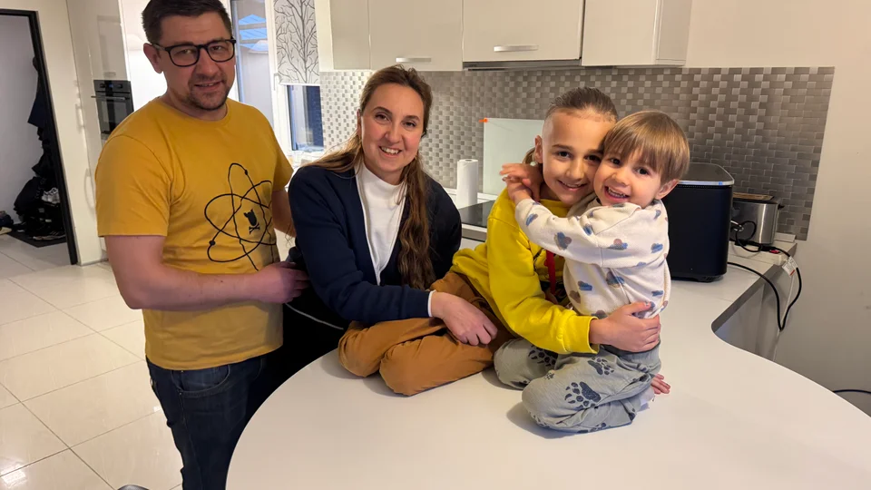 Den rumænske familie i Lihme. Foto: Pauli Vendelbo