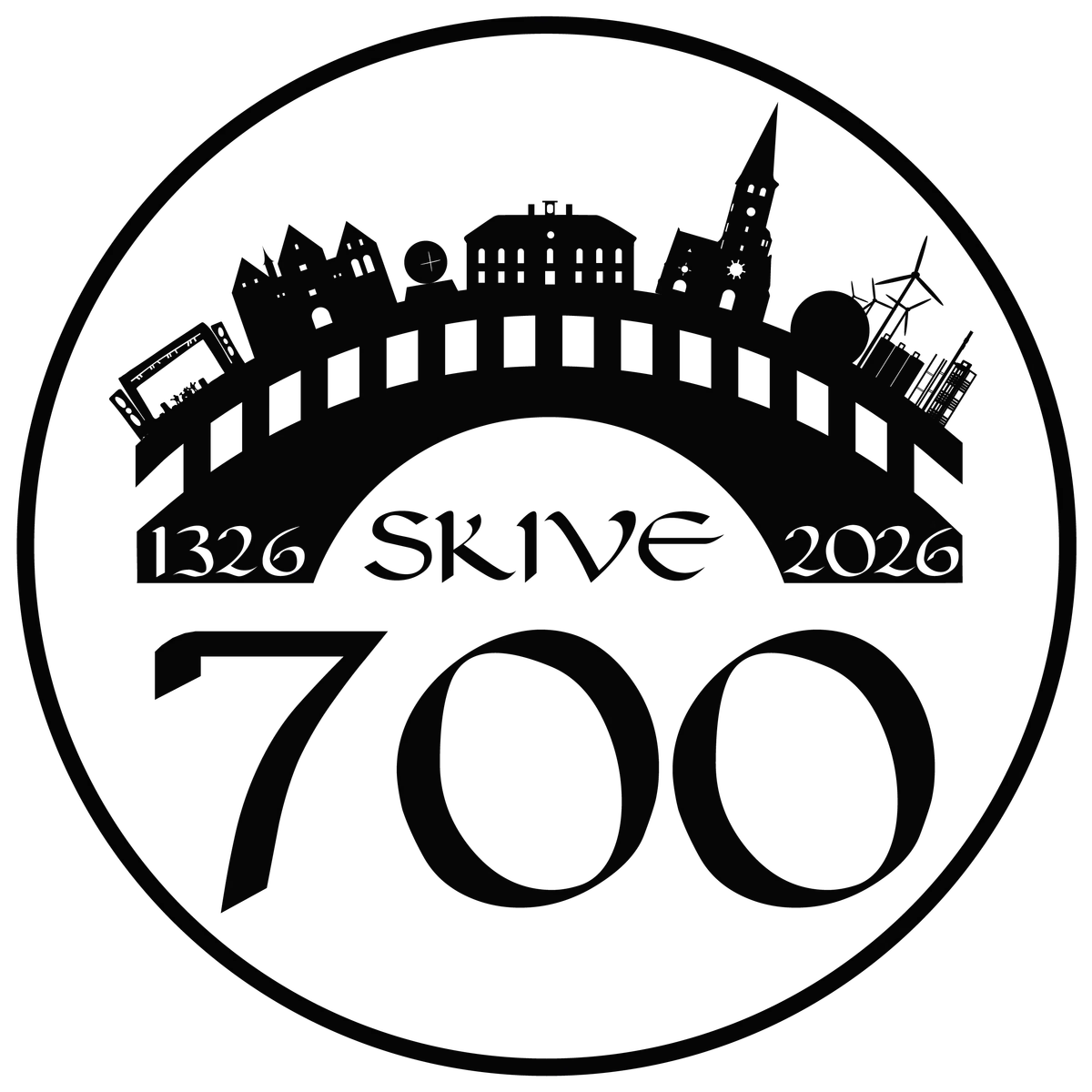 Logo: Skives 700 års købstadsjubilæum