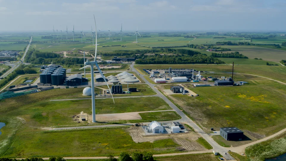 Dronebillede af GreenLab Skive. Foto: GreenLab Skive