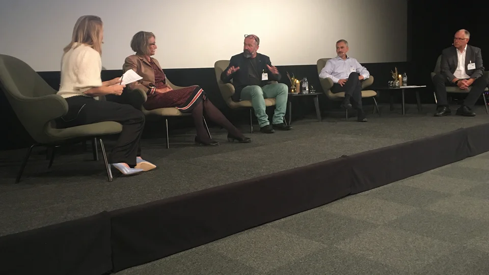 Der var gode debatter og diskussioner i panelet til KKR's klimakonference i Skive den 19.8.2021.