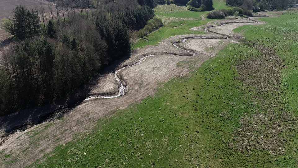 Sønder Thise Bæk - dronefoto