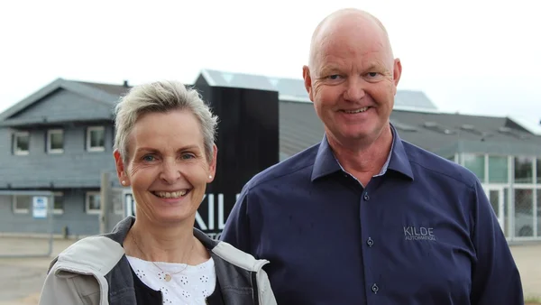 Cirsten Justesen fra NG Metal og Frank Stokholm fra Kilde A/S Automation er også med i CSR partnerskabet i Skive Kommune. Foto: Ditte Haaning