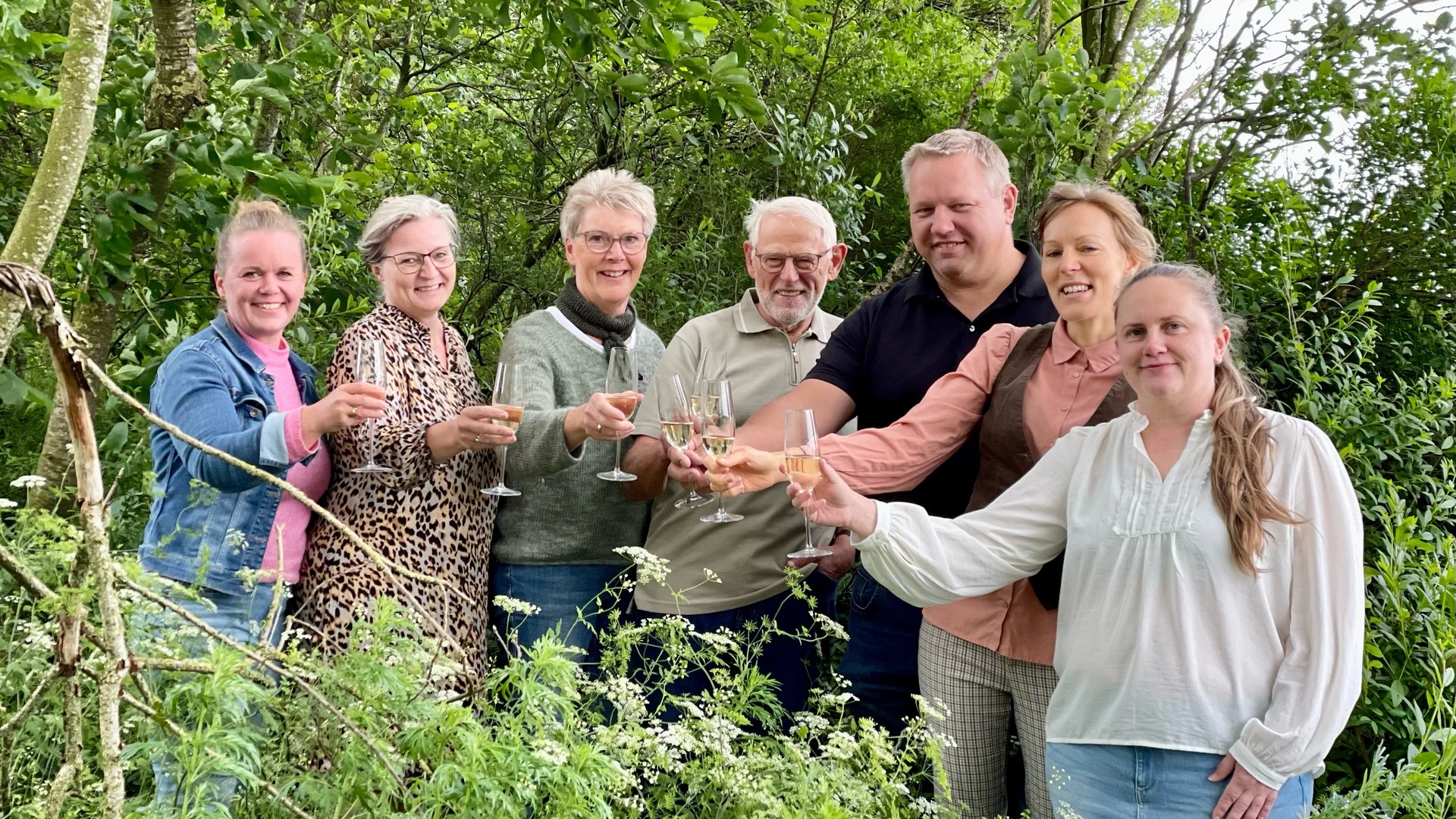 På billedet er følgende set fra venstre: Karina Miltersen, Hanne Sowinski, Jytte Jørgensen, Aage Dahl, Martin Christensen, Mette Sloth Høstgaard og Mette Bak Jakobsen.