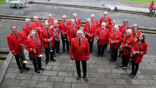 Skive Postorkester i uniform. Foto: Skive postorkester