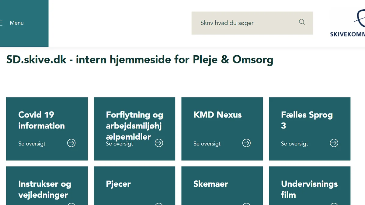 Forsiden på sd.skive.dk