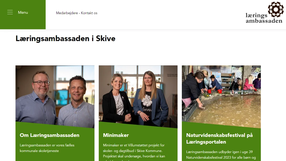 Skive Læringsambassadens hjemmeside