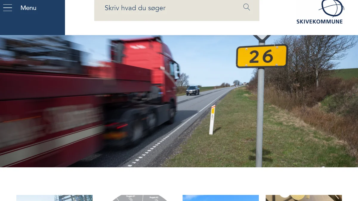 Vækststrategiens hjemmesides forside