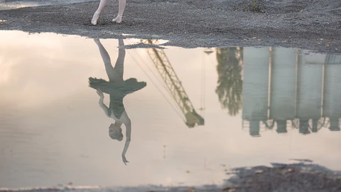 Balletdanser i vandspejl