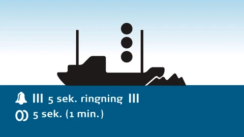 Klokke i 5 sekunder.