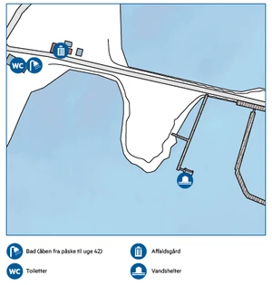Oversigtskort over området ved Doverodde