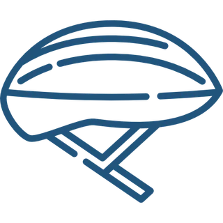 Grafisk symbol af cykelhjelm