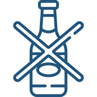 Grafisk symbol for at undgå alkohol