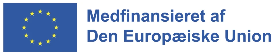EU-logo med teksten: Medfinansieret af Den Europæiske Union