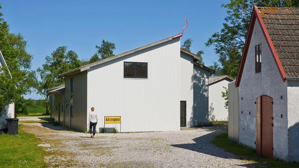 Huse ved Kunsthal 44 Møen