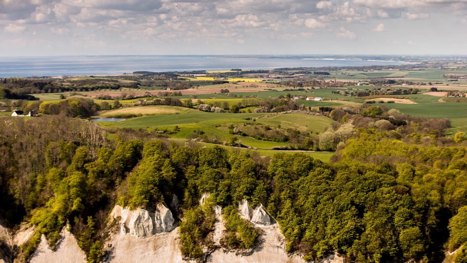 Møns Klint set fra vandsiden