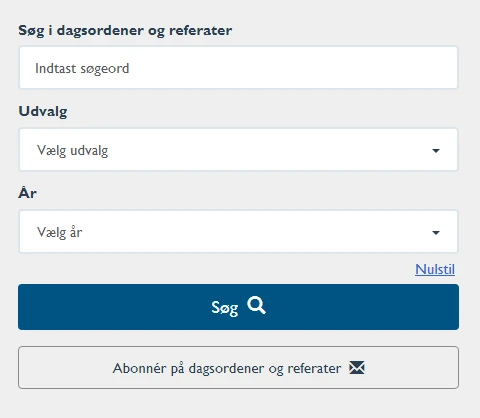 Udklip fra dagsordener og referater