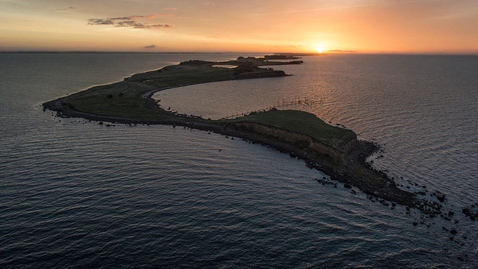 Luftfoto af Knudshoved