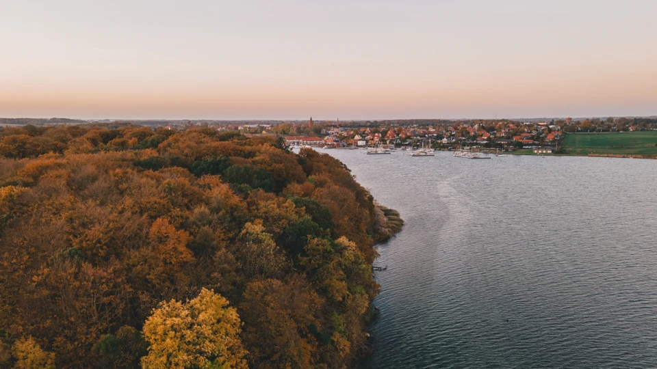 Luftfoto af Vordingborg Havn