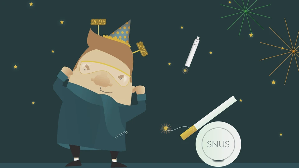 Grafik at mand og cigaretter