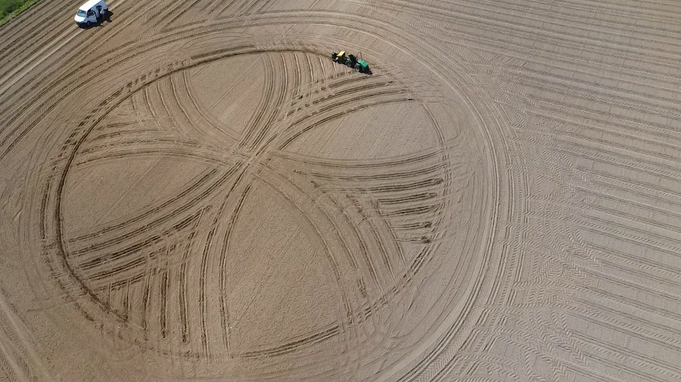 Luftfoto af kirkeskov