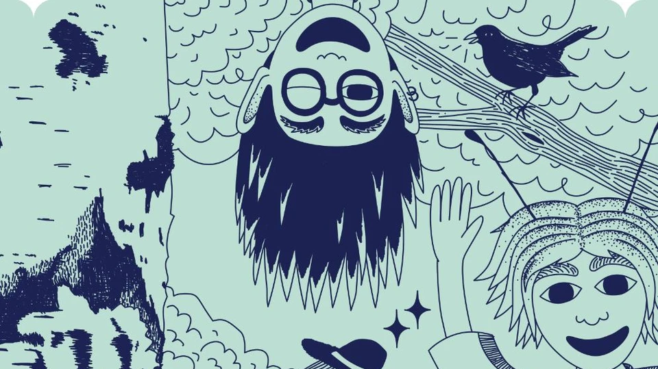 Illustration af natureventyrene Urt og Sky